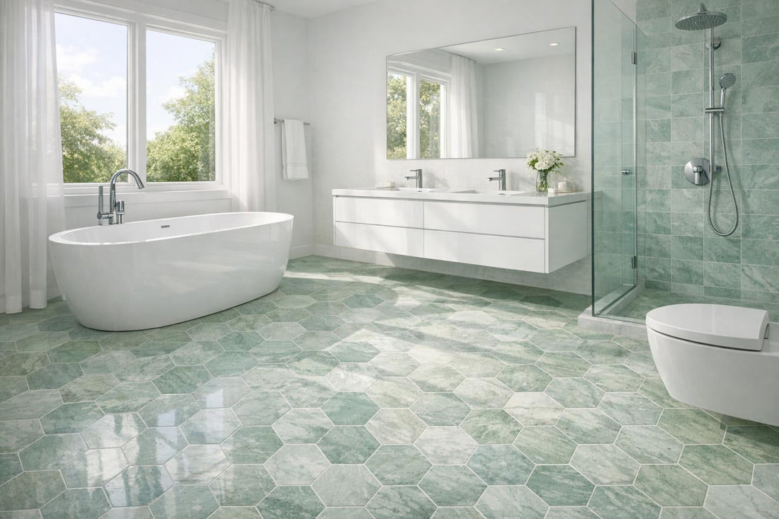 Ming Green 10 1/2'' Hexagon: Premium Design Solution - Zicana Boutique