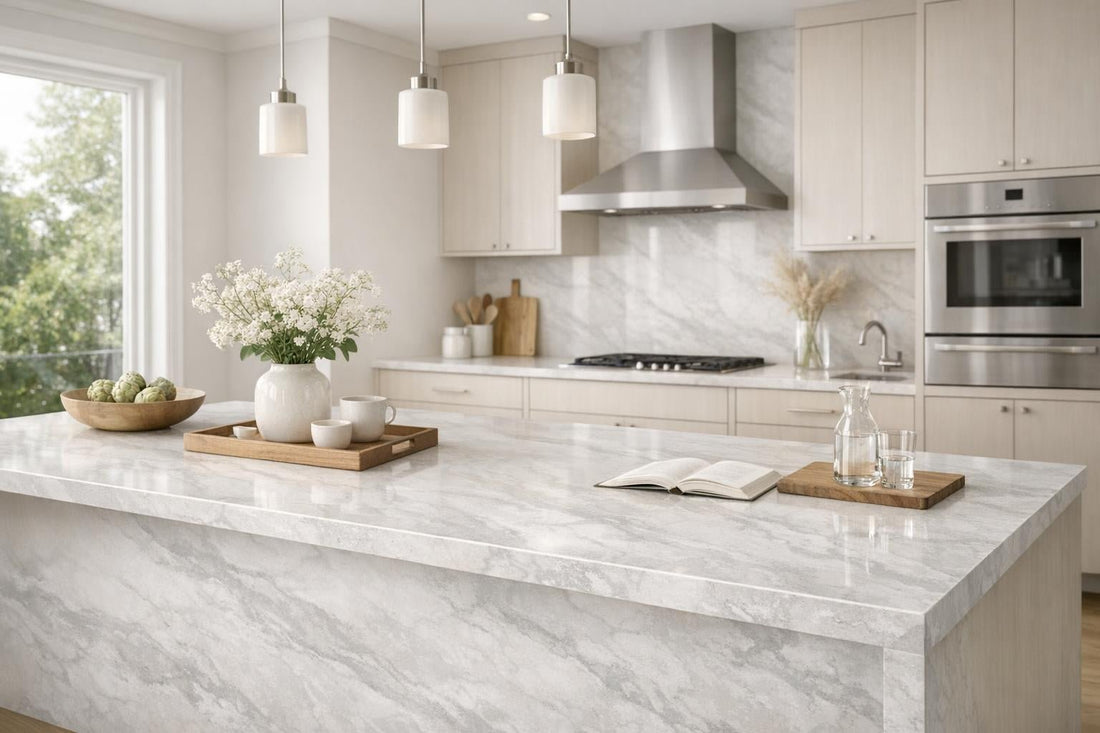 Misty Stream Tessa Quartz: Elegance for Design Professionals - Zicana Boutique