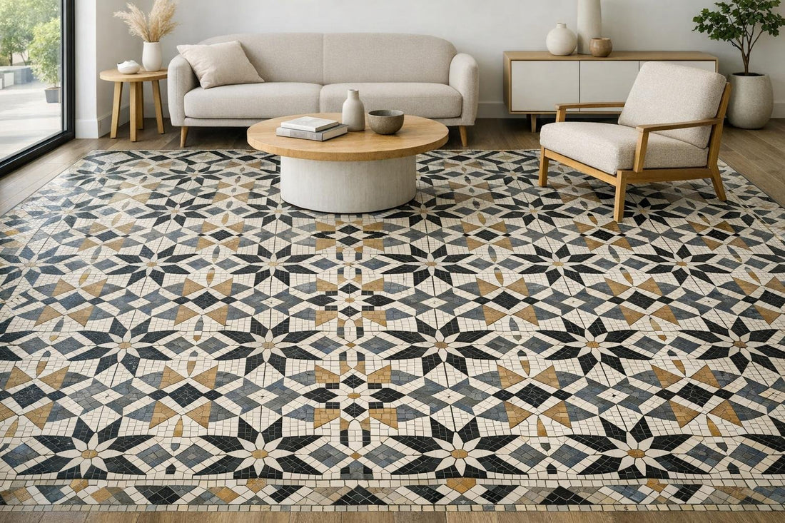 Mosaic Tiles Floor: Elevate Spaces with Timeless Design - Zicana Boutique