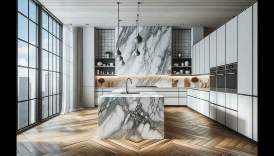 MSI Q Quartz Calacatta Laza Elegance for Interiors - Zicana Boutique