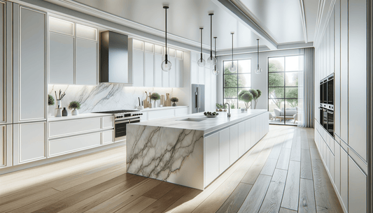 MSI Q Quartz Calacatta Miraggio Elegance for Luxe Spaces - Zicana Boutique