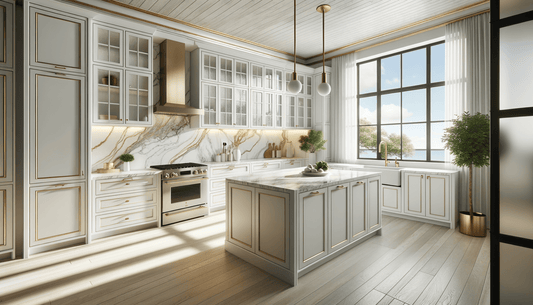 MSI Q Quartz Calacatta Miraggio Gold Design Guide - Zicana Boutique