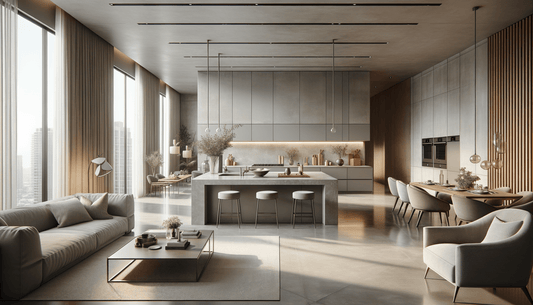 Neolith Concrete Taupe Surfaces for Luxury Interior Solutions - Zicana Boutique
