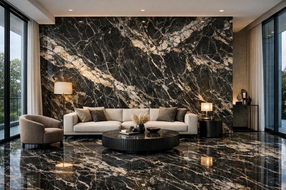 Nero Damascato Maximum: Enhance Spaces With Fiandre Stone - Zicana Boutique