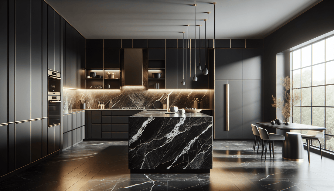 Nero Marquina Kitchen Designs: Bold Elegance for Discerning Professionals - Z Boutique by Marble Couture