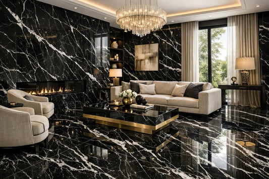 Nero Marquina Maximum: Elevate Spaces with Fiandre Stones - Zicana Boutique