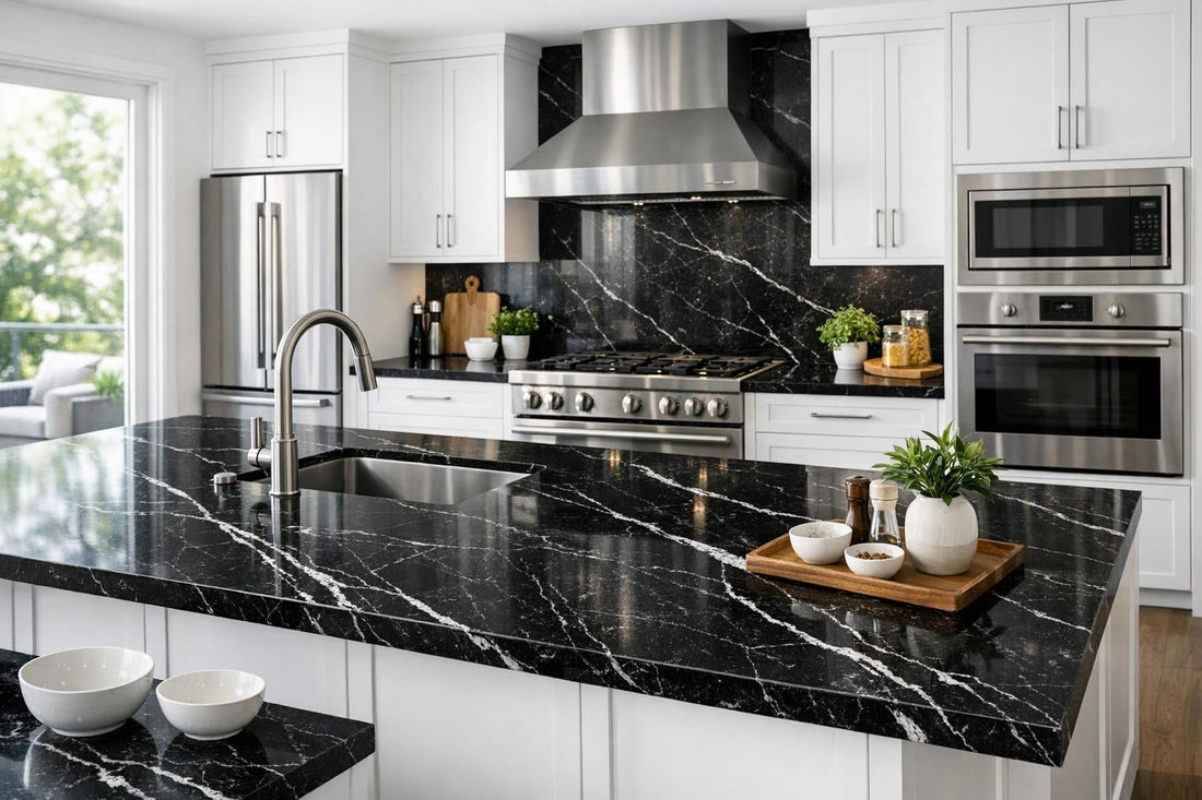 Nero Marquina Vicostone: Sophisticated Beauty for Every Space - Zicana Boutique