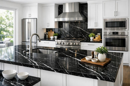 Nero Marquina Vicostone: Sophisticated Beauty for Every Space - Zicana Boutique