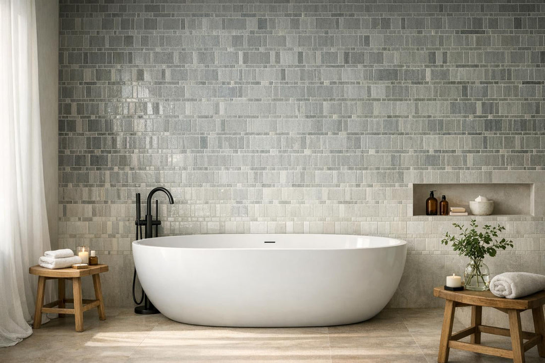 Ombre Extender Mountain Mist Grey Mosaic: Elevate Design Elegantly - Zicana Boutique