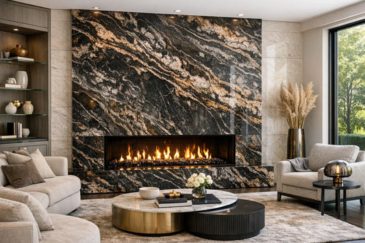 Orion Fireplace: Elevate Design with Zicana Boutique's Stone Solutions - Zicana Boutique