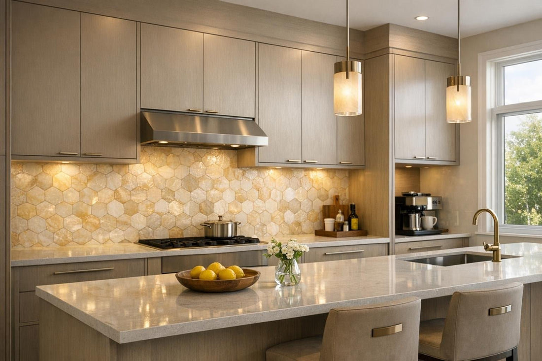 Penny Lane Vanilla Onyx Mosaic Solutions for Designers - Zicana Boutique