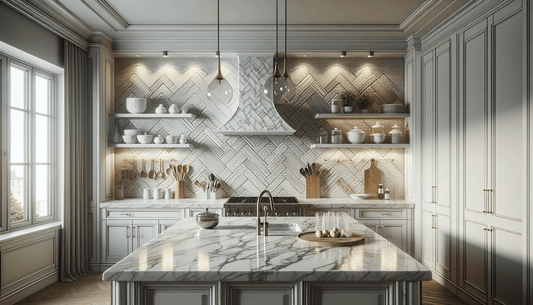 Perfect Backsplash Ideas for White Marble Countertops - Z Boutique by Marble Couture
