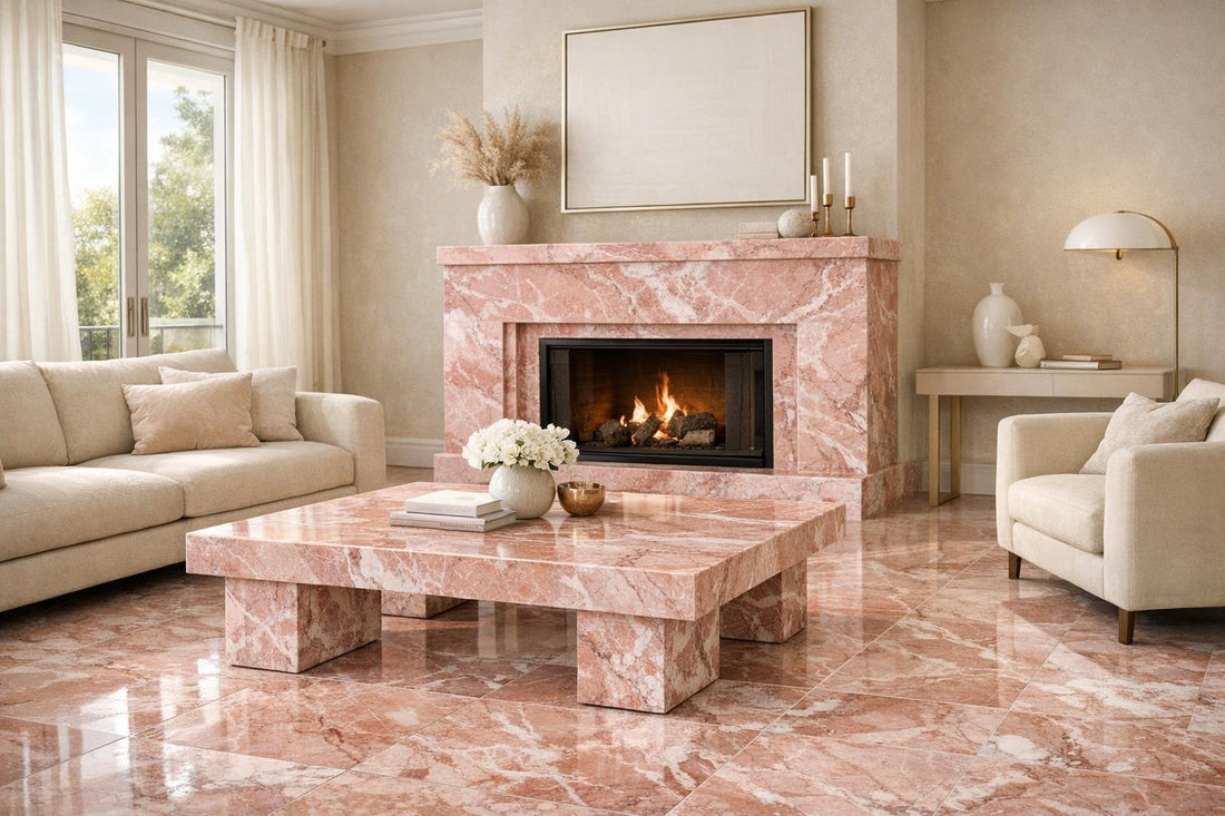 Pink Marble: A Luxurious Choice for Elegant Interiors - Zicana Boutique