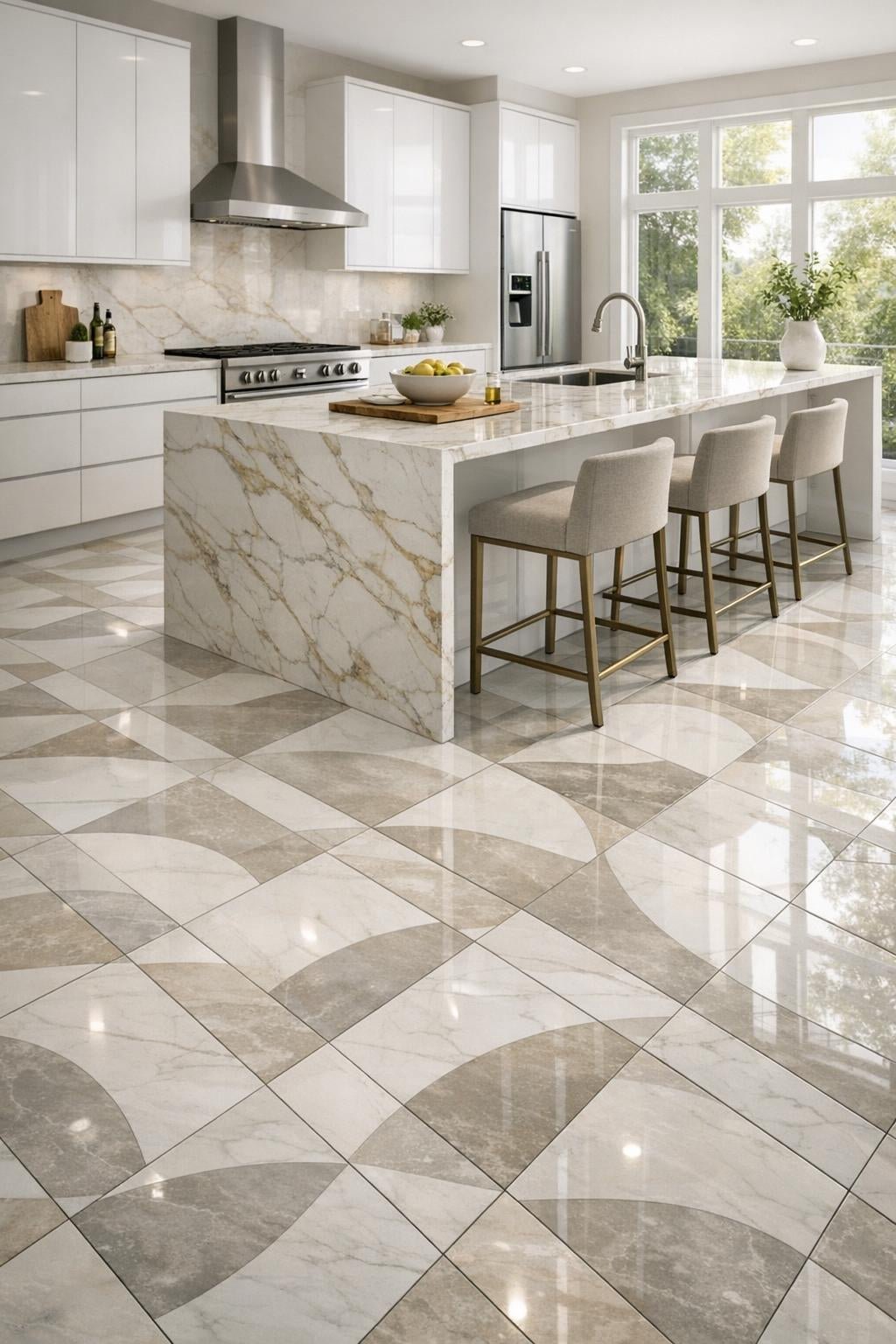 Porcelain Floor Tiles: Transform Your Kitchen Elegance - Zicana Boutique