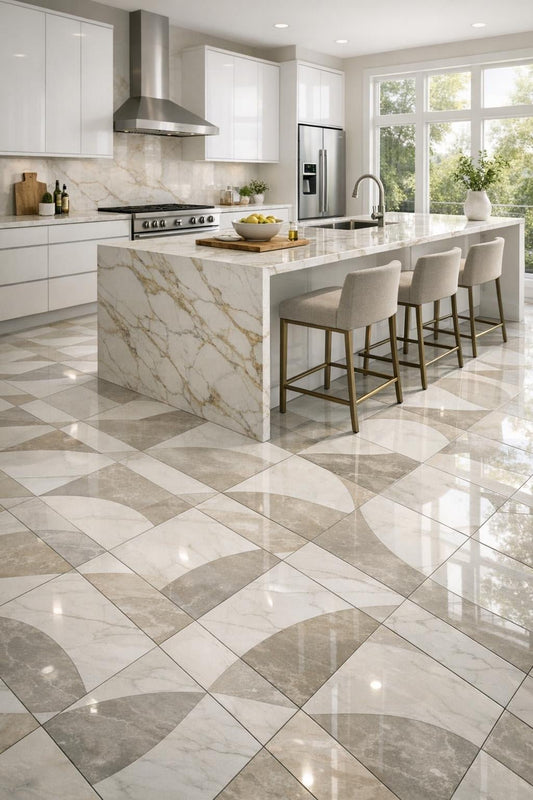 Porcelain Floor Tiles: Transform Your Kitchen Elegance - Zicana Boutique