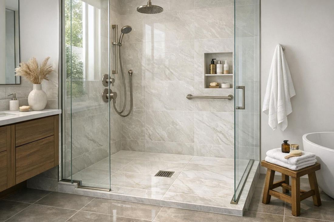 Porcelain Shower Floor Tile: Elegant Solutions for Professionals - Zicana Boutique