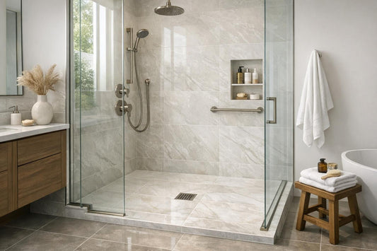 Porcelain Shower Floor Tile: Elegant Solutions for Professionals - Zicana Boutique