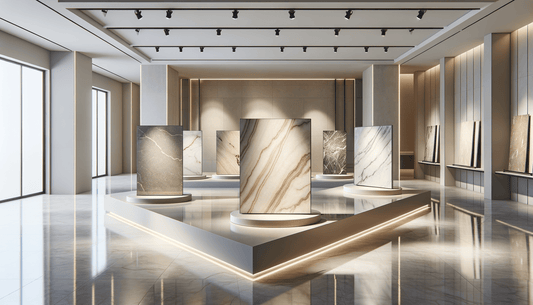 Porcelain Slabs on Pedestals for Elevated Stone Design - Zicana Boutique