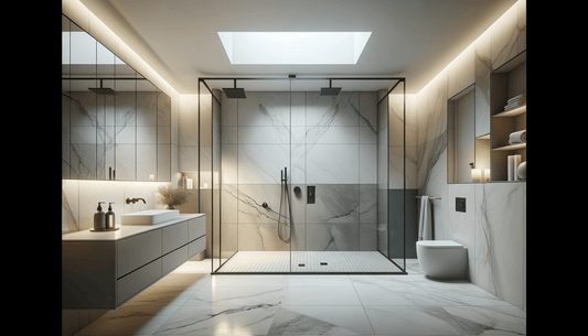 Porcelain Slabs on Shower Walls Elevate Luxury and Durability - Zicana Boutique