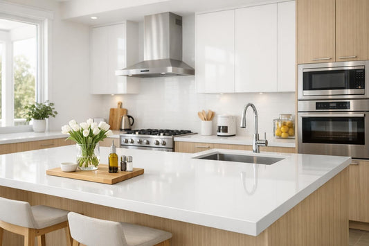 Pure White Vicostone Solutions for Designers and Builders - Zicana Boutique