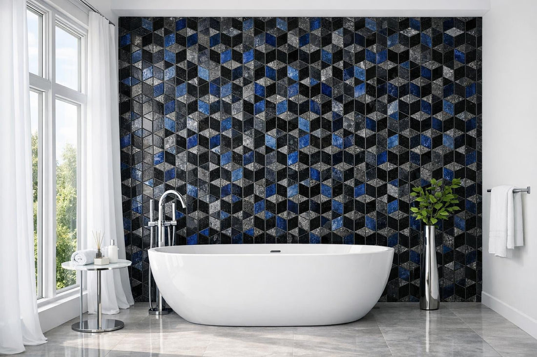 Radiate Elegance with Hip 2b Stone Black & Blue Mosaic - Zicana Boutique