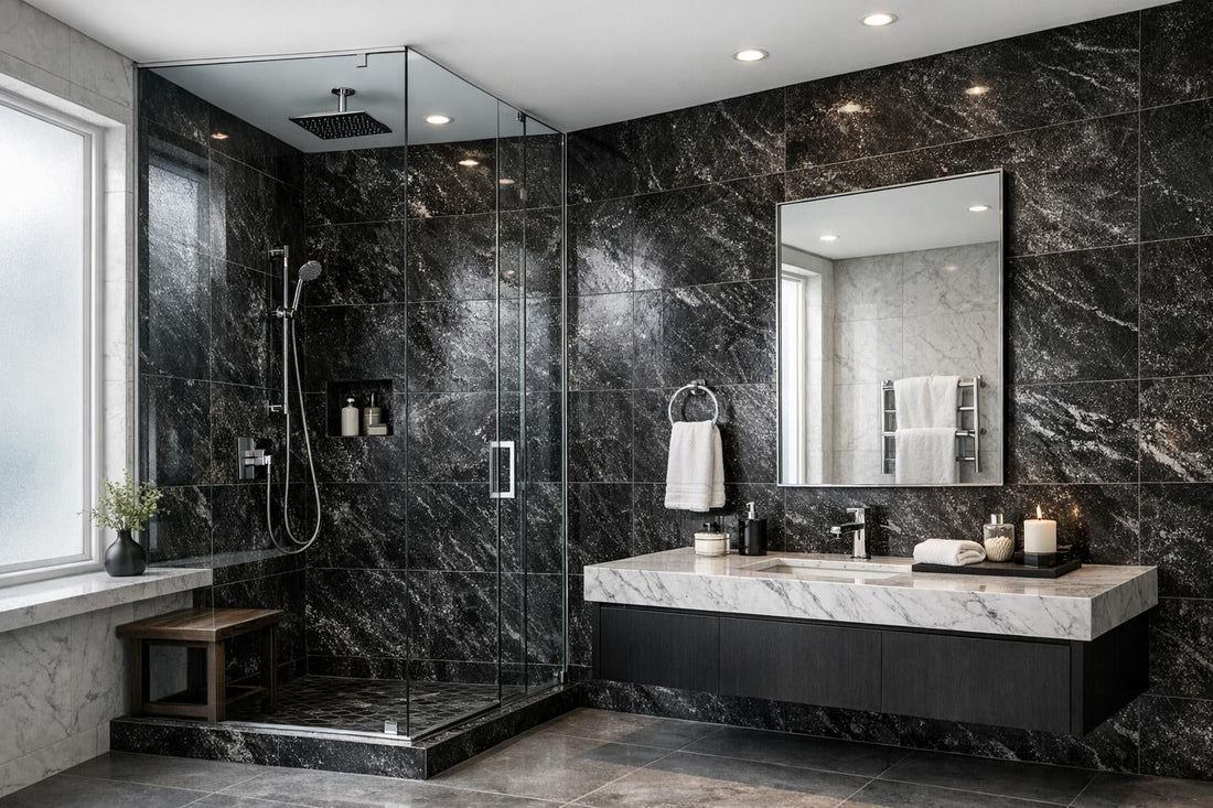 Ragusa Black Tile: Elevate Luxury with Artistic Design - Zicana Boutique
