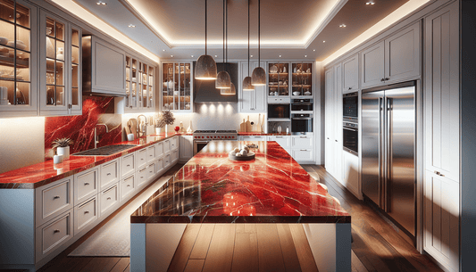 Red Quartz Countertops: Elevate Your Space with Vibrant Elegance - Z Boutique by Marble Couture
