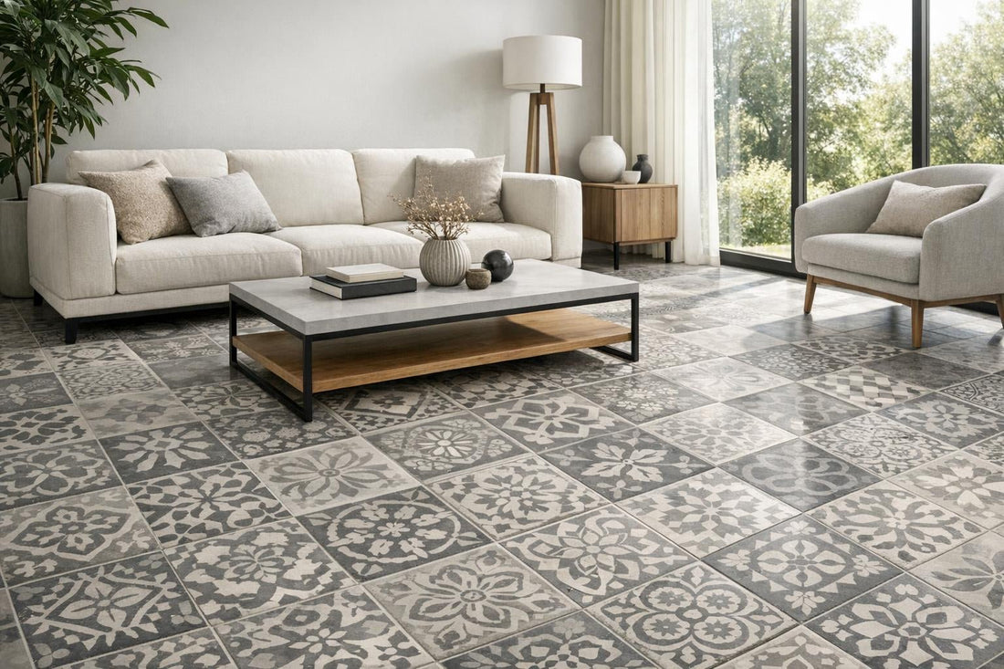 Revamp Spaces with Foussana Grey Artistic Tiles - Zicana Boutique