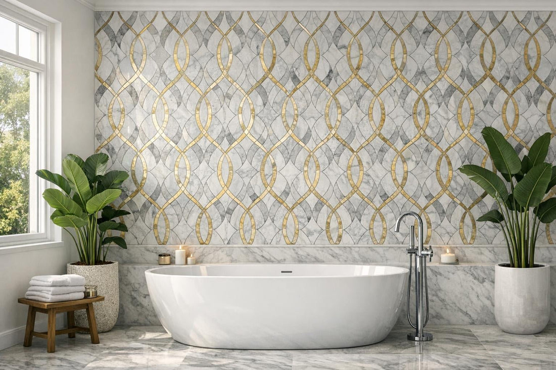 Rivera Elyss Marble Mosaic: Elegance for Professionals & Homeowners - Zicana Boutique