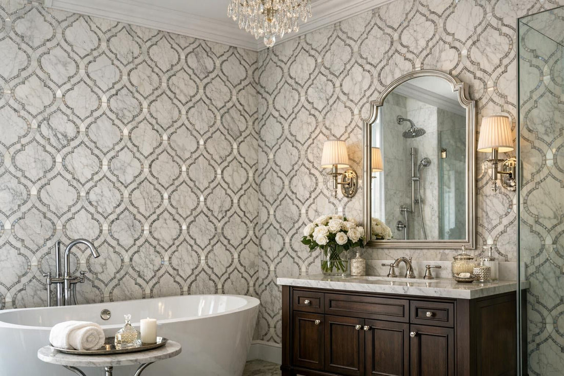 Rivera Nolano Arabesque Mosaic - Elevate Spaces with Style - Zicana Boutique