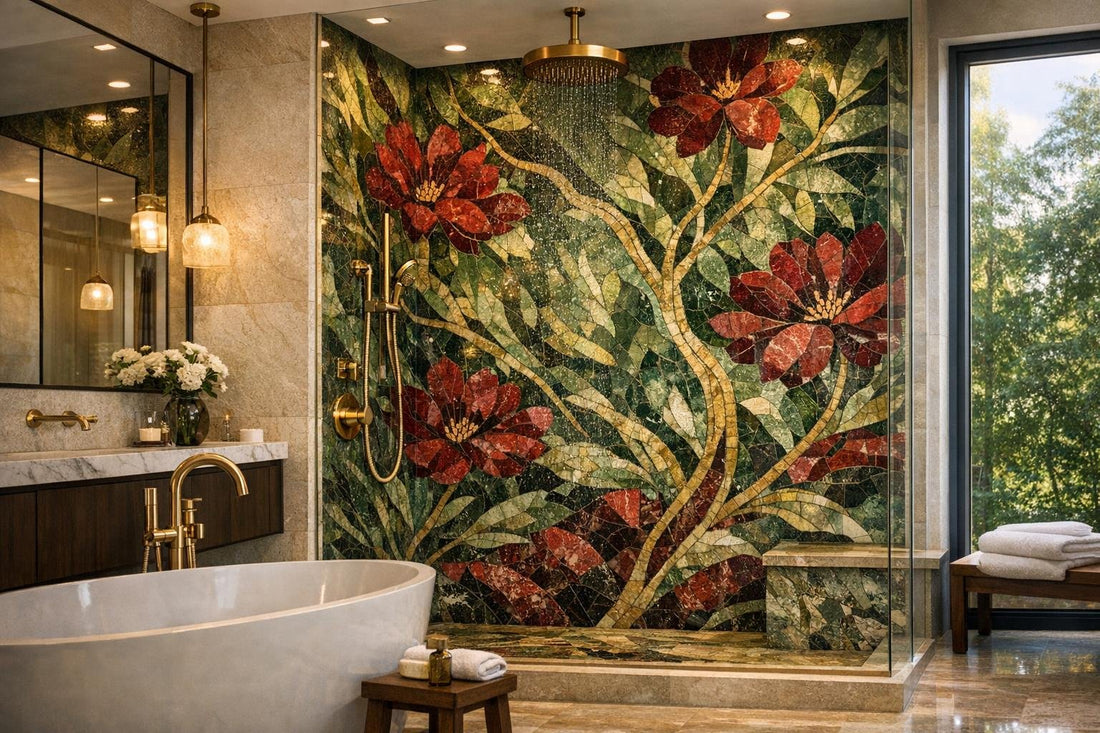Ruby Elis Forest Mosaic: Elevate Spaces with Zicana Boutique - Zicana Boutique
