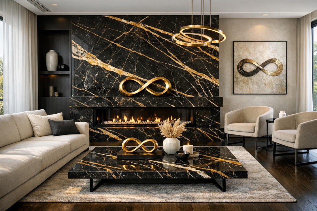 Sahara Noir Infinity: Elevate Spaces with Timeless Elegance - Zicana Boutique