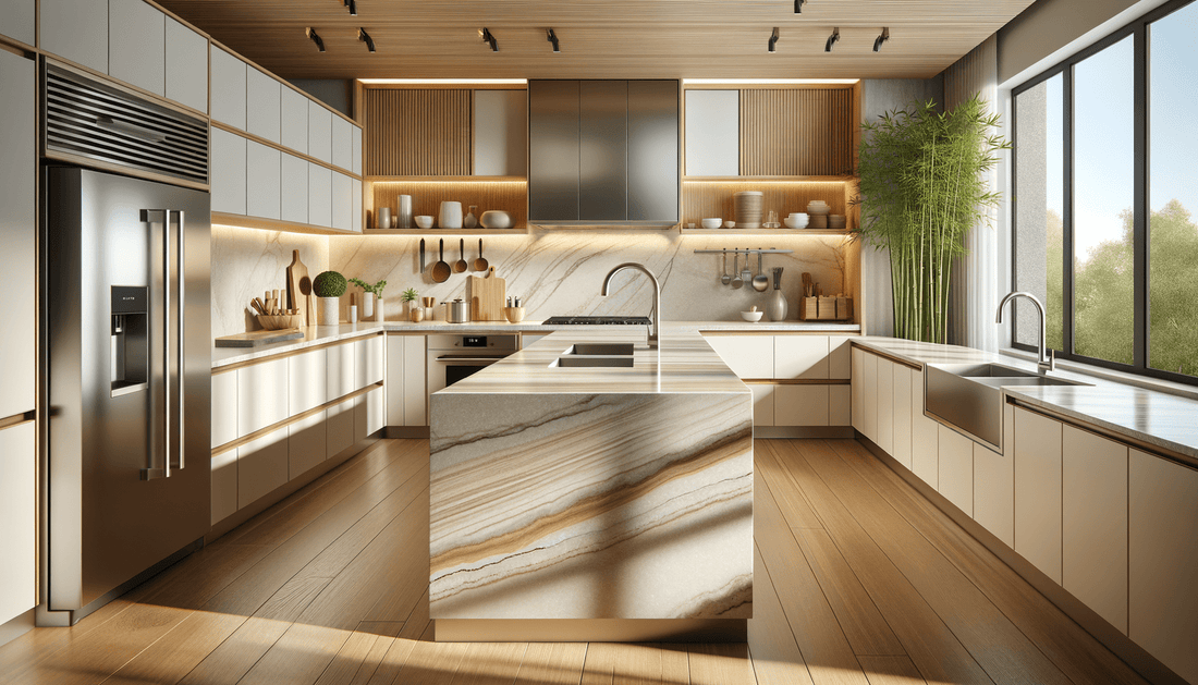 Silestone Bamboo Quartz Countertop Ideas for Luxe Stone Design - Zicana Boutique