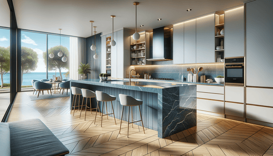 Silestone Cala Blue Surfaces for Bold Luxury Interior Design - Zicana Boutique