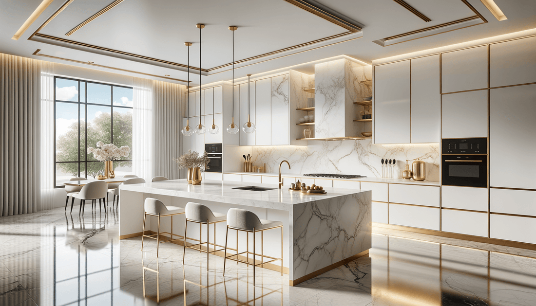 Silestone Calacatta Gold Design Ideas for Luxury Interiors - Zicana Boutique
