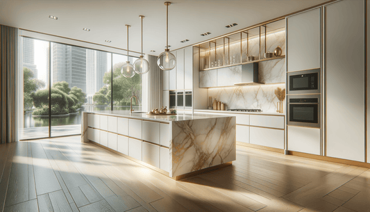 Silestone Calacatta Gold Quartz for Luxury Kitchen Designs - Zicana Boutique