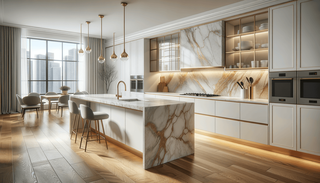 Silestone Calacatta Gold Suede Elegance for Luxury Spaces - Zicana Boutique