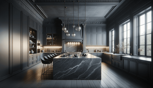 Silestone Eternal Charcoal Soapstone Surfaces for Luxury Interiors - Zicana Boutique