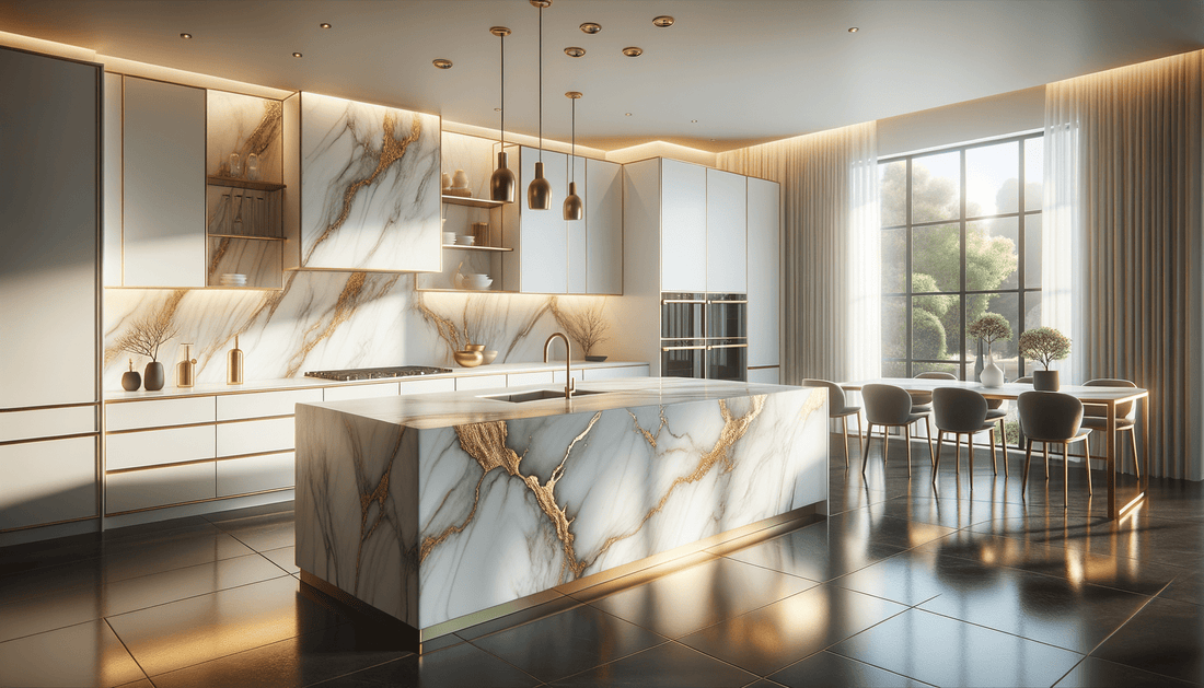 Silestone Gold Calacatta Elegance for Luxury Stone Designs - Zicana Boutique