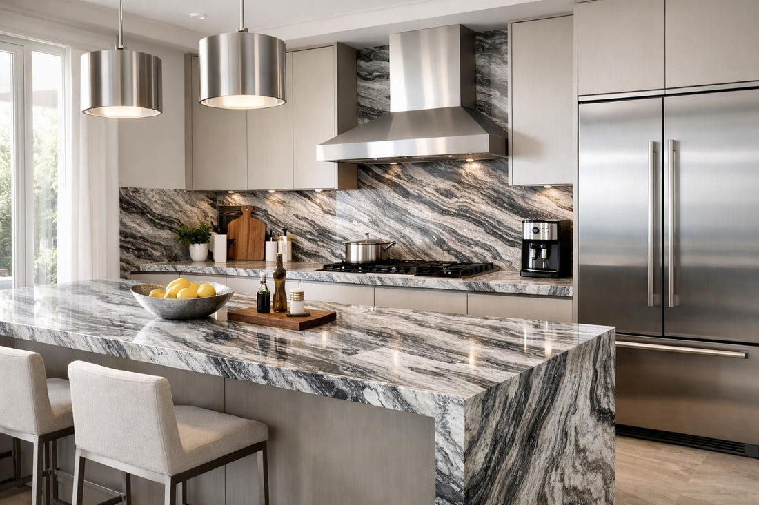 Silver Wave Marble Elegance: Zicana Boutique Insights - Zicana Boutique