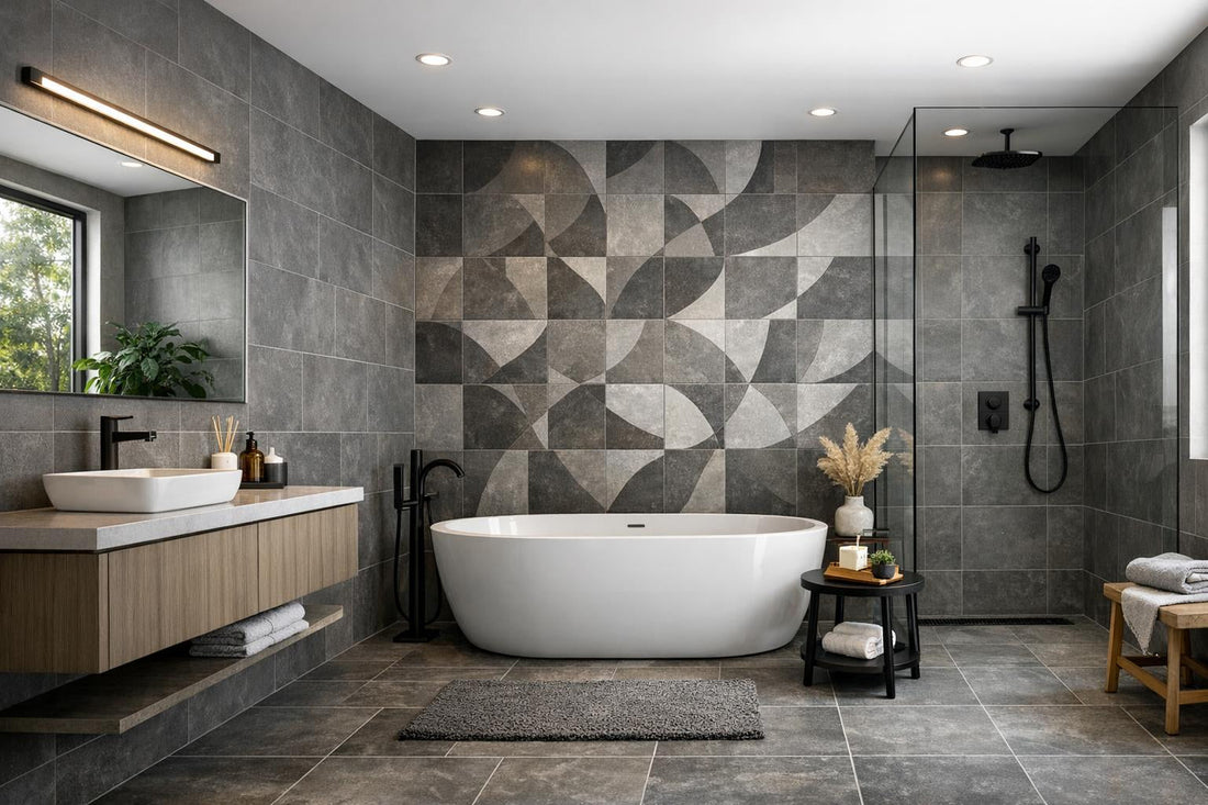 Smoke Grey Tile: Elevate Designs with Artistic Tile - Zicana Boutique