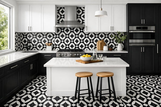 Striking Black and White Tile Ideas for Elegant Spaces - Zicana Boutique