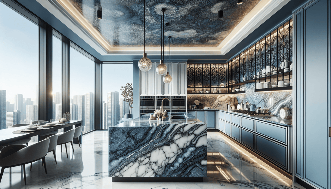 Stunning Blue Granite Kitchens: Elegance for Discerning Homeowners and Pros - Zicana Boutique