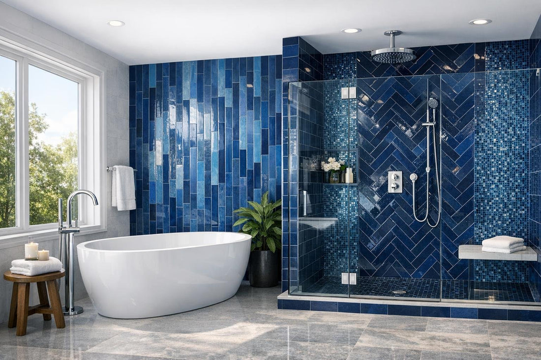 Stunning Blue Tile Bathroom Ideas for Luxurious Spaces - Zicana Boutique