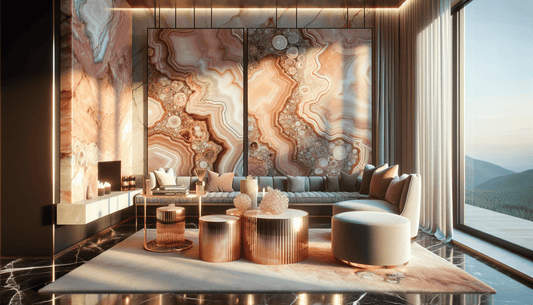 Stunning Pink Onyx Slabs: Elevate Interiors with Luxury - Z Boutique by Marble Couture