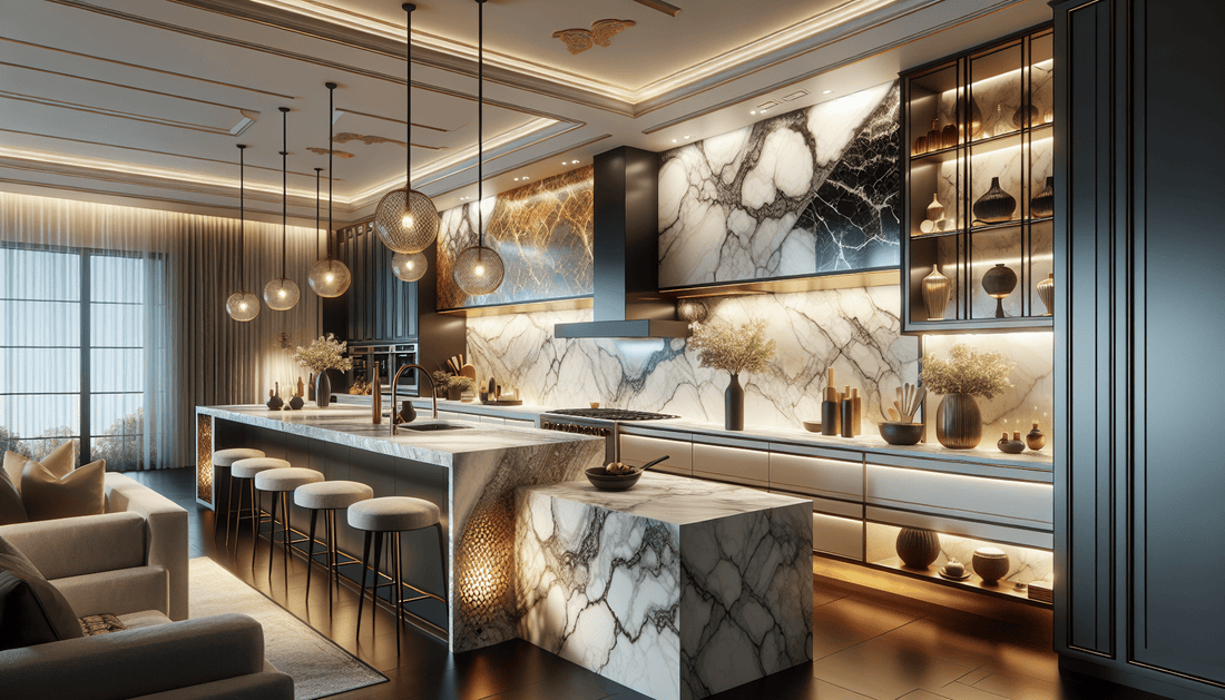 Stunning Quartz Countertops and Backsplash Ideas for Luxury Spaces - Z Boutique by Marble Couture