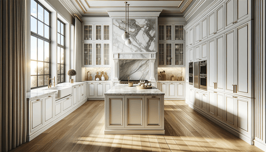 Stunning Taj Mahal Quartzite With White Cabinets Design Ideas - Zicana Boutique