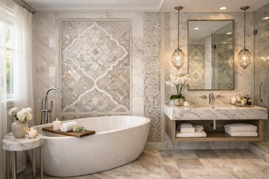 Stylish Bathroom Tiles with Design for Luxury Spaces - Zicana Boutique