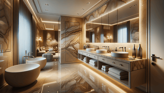 Taj Mahal Quartzite Countertops Bathroom Elegance Redefined by Zicana - Zicana Boutique