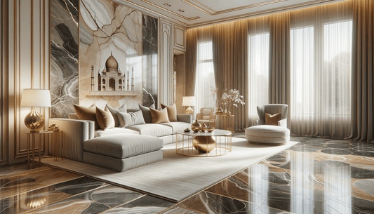 Taj Mahal Quartzite Floor Tile Elegance for Luxe Interiors - Zicana Boutique